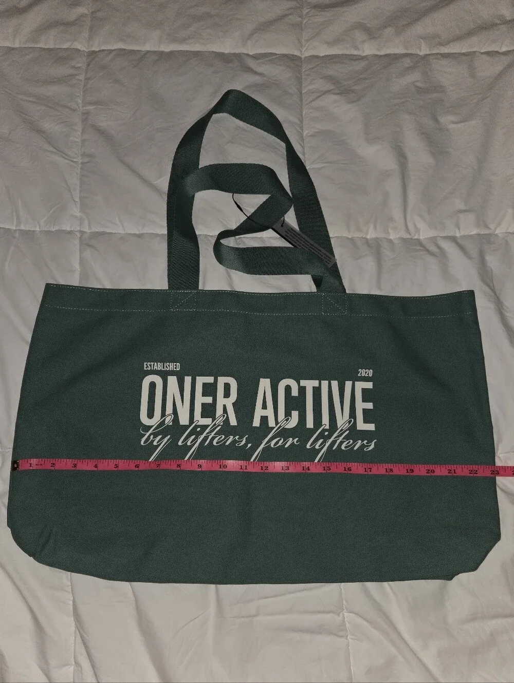 💥JUST ADDED💥NWT Oner Active Canvas Tote with White Logo - Picture 3 of 6